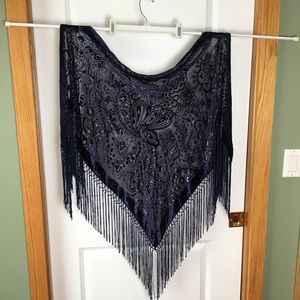 Liz Claiborne Shawl midnight blue